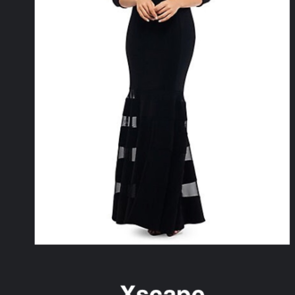 Xscape Black Maxi Dress